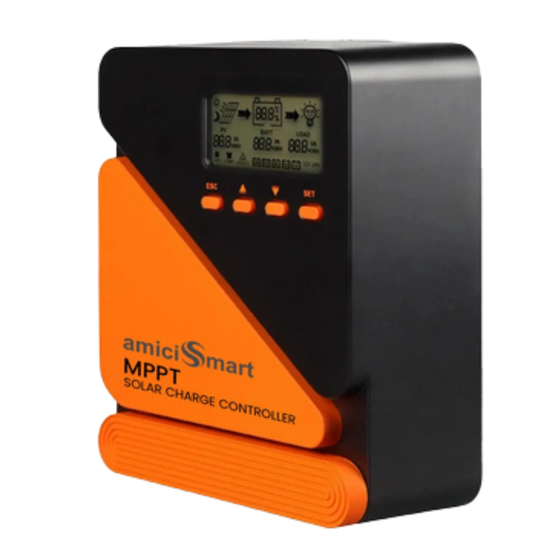 AmiciSmart True MPPT Solar Charge Controller Max 260W, 12V/24V (10A)