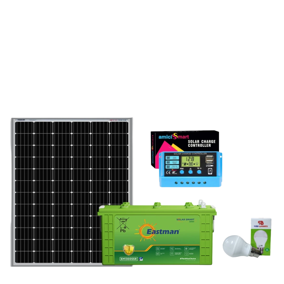 SB DC Combo Pack UTL 150W Panel With Eastman 75Ah Battery & Dc Lights (Material Alone)