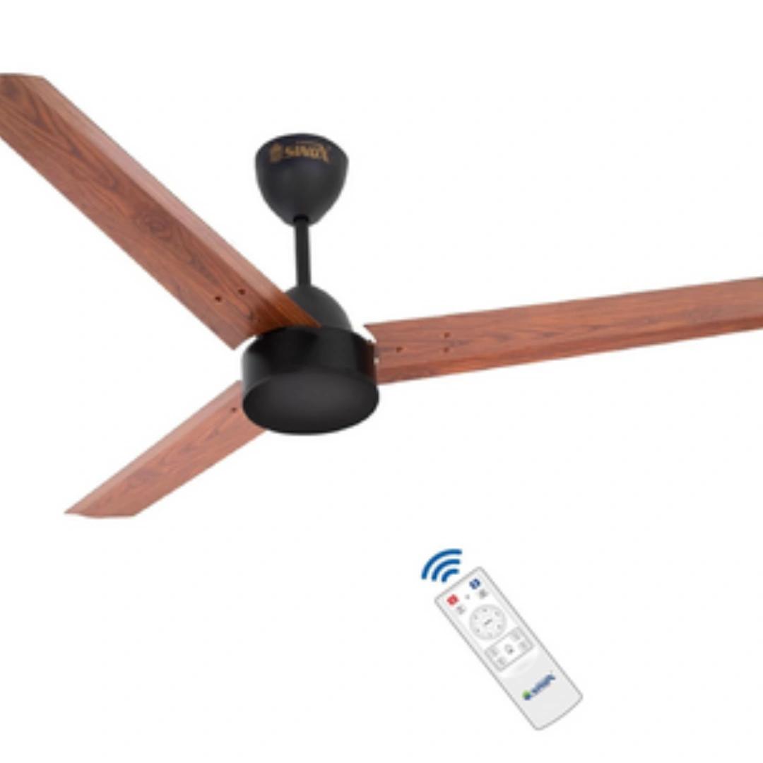 SINOX Aeras 5 Star BLDC Ceiling Fan With 0.5W Night Lamp 2+1 Year Warrenty (Matt Wooden)