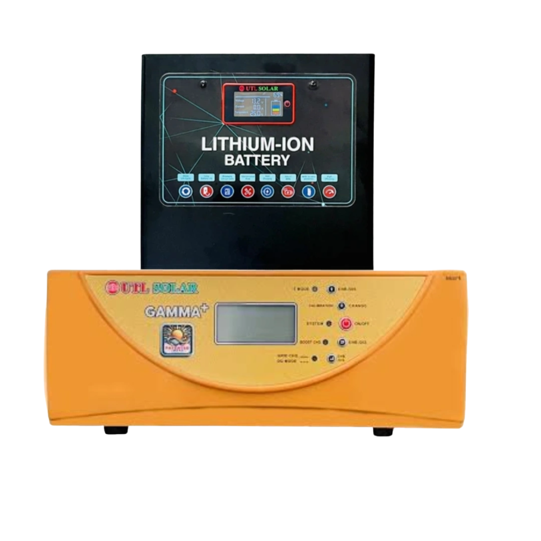 UTL Gamma Plus 1kva With 12.8V 100Ah LFP Battery