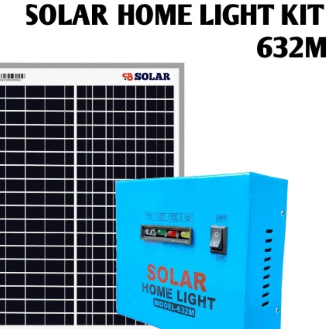 SB Solar Home Light Kit 6.4V 6AH LFP Battery With 6V 10W Mono Panel Model-632M