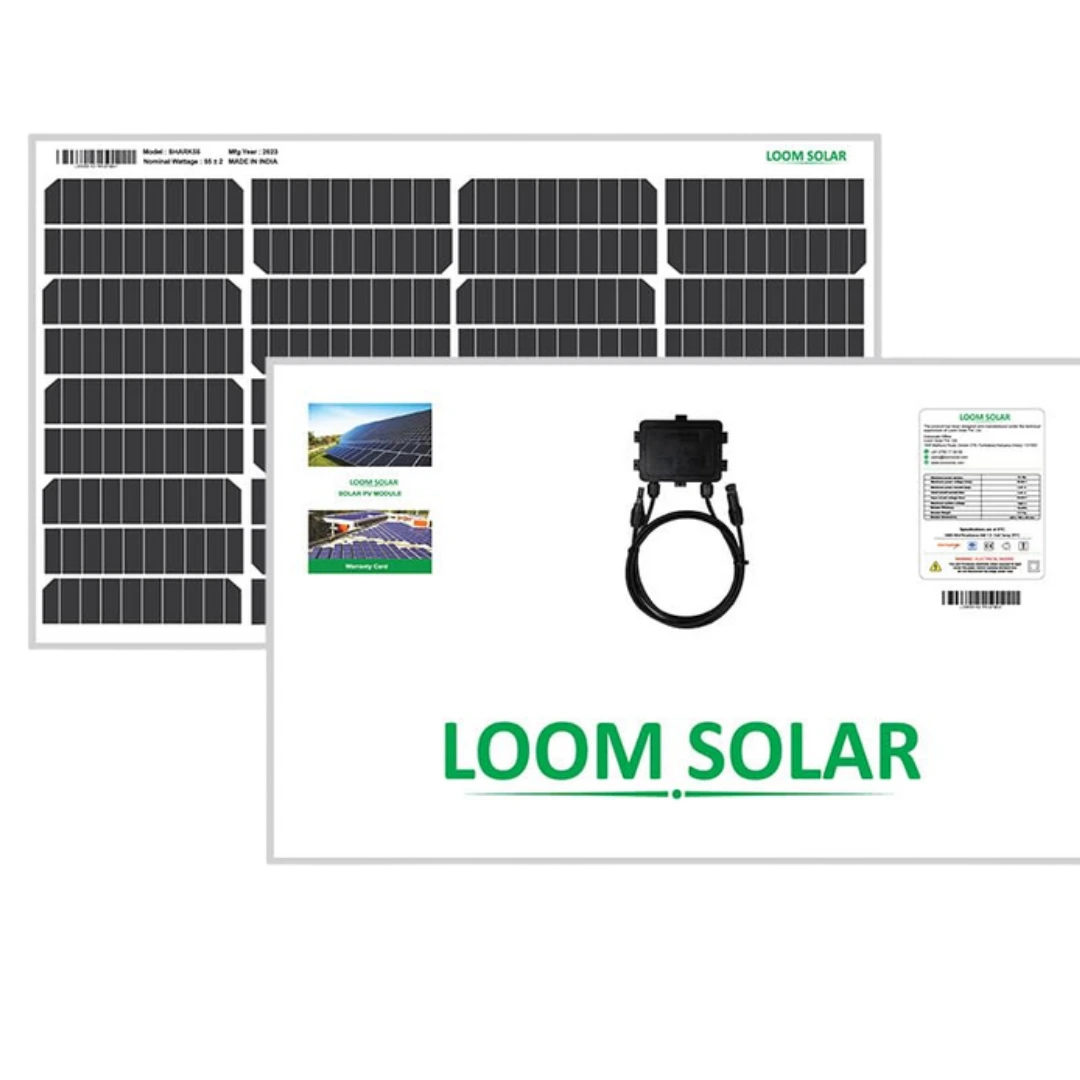 LOOM SOLAR Panel 55 WATT/12 V Mono PERC