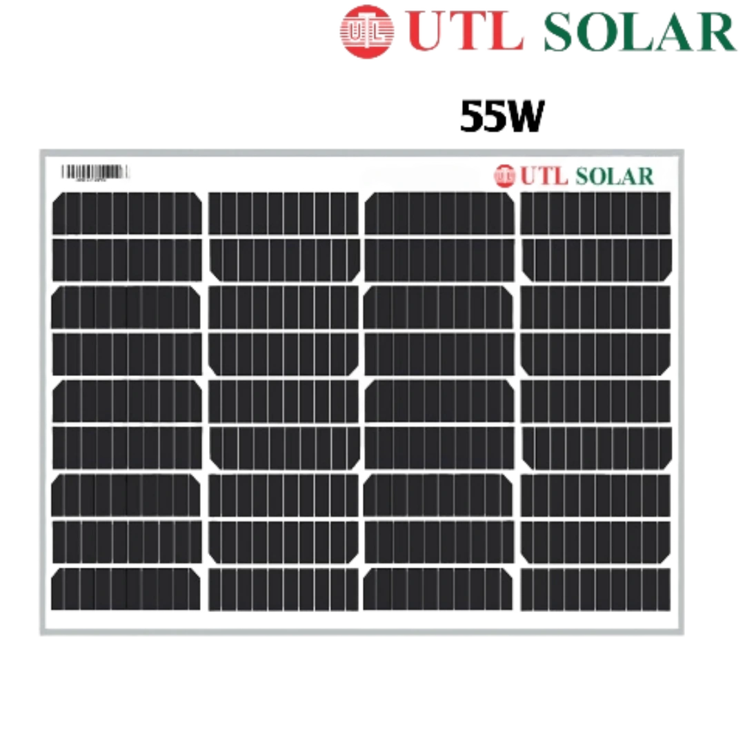 UTL Solar 12V 55W Mono Solar Panel