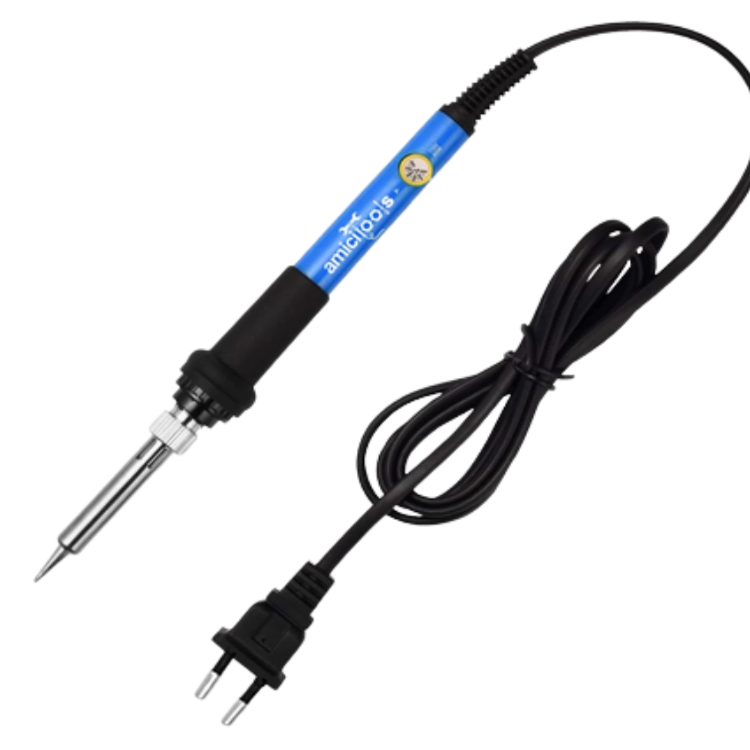 Amici 60W 220VAC Temperature Adjustable Electric Welding Solder Soldering Iron